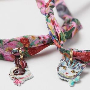 H&M bracelet Nathalie lete corlful aesthetic flowers vintage cat &bunny